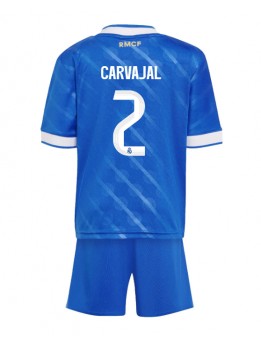 Billige Real Madrid Daniel Carvajal #2 Tredjedraktsett Barn 2025-26 Kortermet (+ Korte bukser)